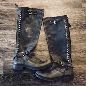 Steve Madden Freebird black/grey knee-high boots